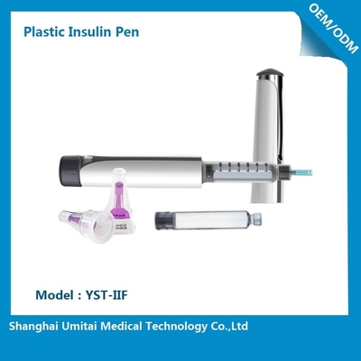 Penna di plastica dell'insulina del diabete con scala di visualizzazione del meccanismo di trasmissione di precisione la grande